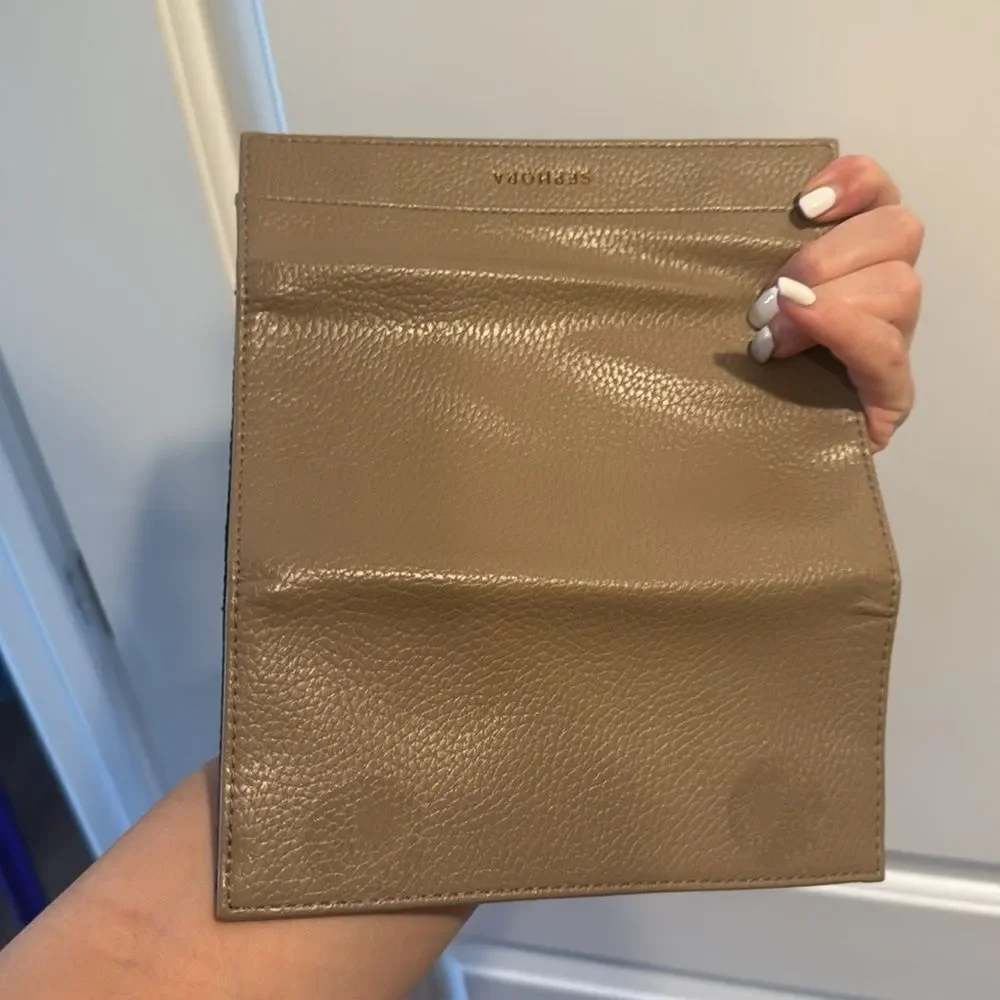 Sephora Cream Cosmetic Bag